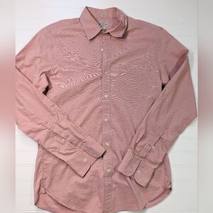 J. Crew Light Red Slim Fit Cotton Button Down Shirt